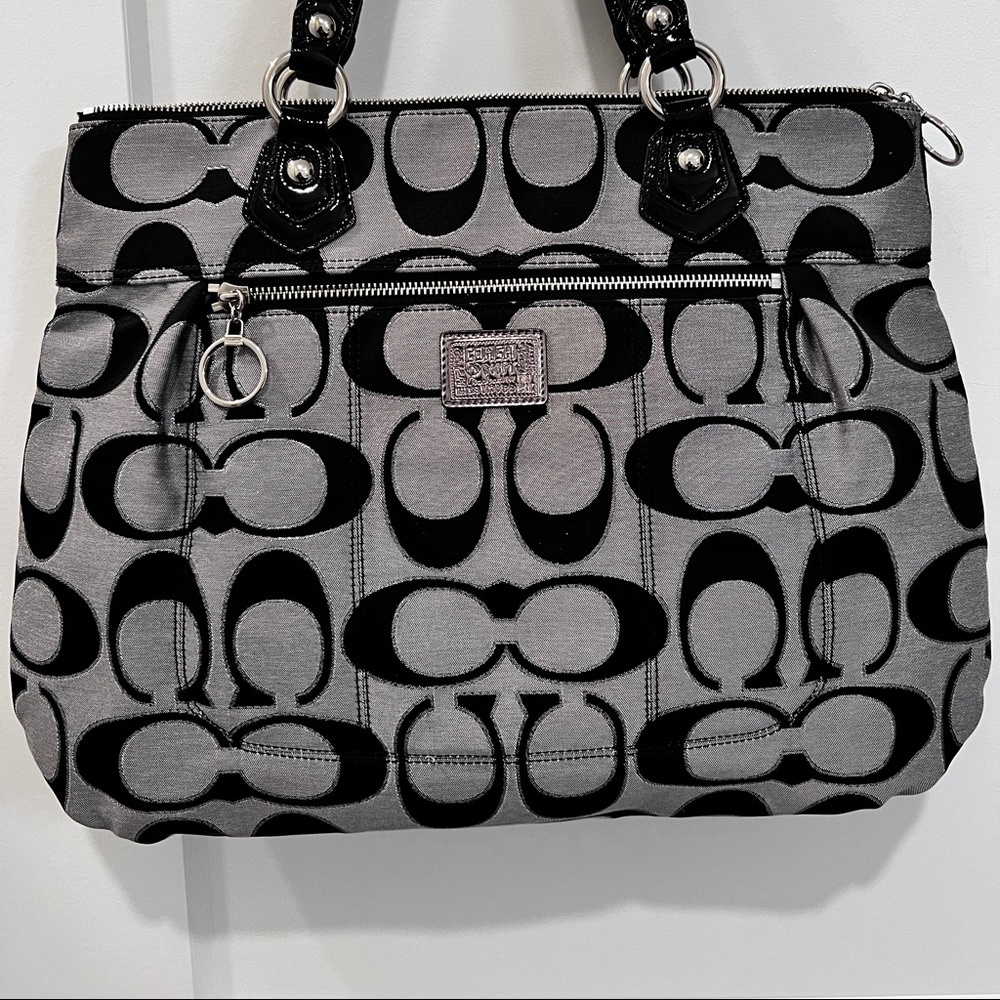 Coach Poppy Metallic Signature Glam Tote H1193-17890
